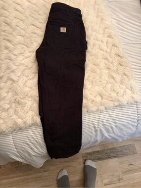 Carhartt Black Utility Work Pants with Patch Pocket